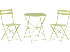 Set bistrot Pieghevole FIORI Metallo Verde lime