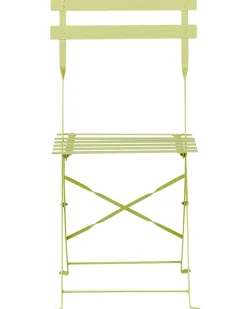 Set bistrot Pieghevole FIORI Metallo Verde lime