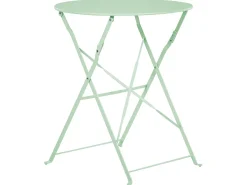 Set bistrot Pieghevole FIORI Metallo Verde menta