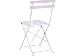 Set bistrot Pieghevole FIORI Metallo Viola