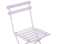 Set bistrot Pieghevole FIORI Metallo Viola