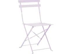 Set bistrot Pieghevole FIORI Metallo Viola