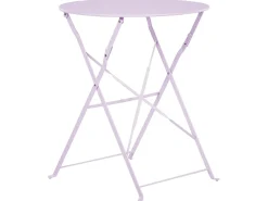 Set bistrot Pieghevole FIORI Metallo Viola