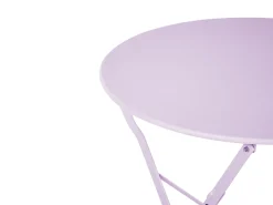 Set bistrot Pieghevole FIORI Metallo Viola