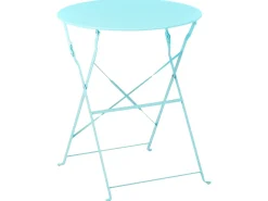 Set bistrot Pieghevole FIORI Metallo Turchese
