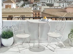 Set bistrot Pieghevole FOLELLI Metallo Beige chiaro