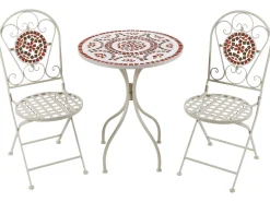 Set bistrot Pieghevole SPELLO Metallo Bianco