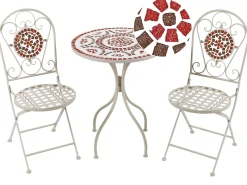 Set bistrot Pieghevole SPELLO Metallo Bianco