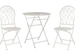 Set bistrot Pieghevole STIFFE Metallo Bianco