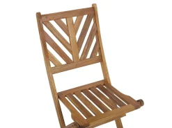 Set bistrot Pieghevole TERNI Legno d'acacia Marrone
