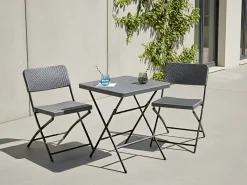 Set bistrot Pieghevole TRAPPETO Grigio