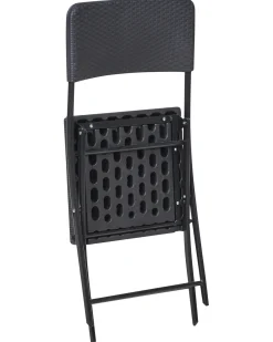 Set bistrot Pieghevole TRAPPETO Nero