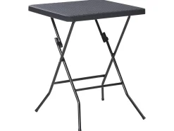 Set bistrot Pieghevole TRAPPETO Nero