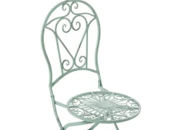 Set bistrot Pieghevole TRENTO Metallo Verde chiaro