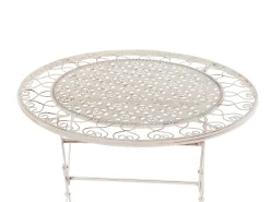 Set bistrot Pieghevole TRIESTE Metallo Beige chiaro