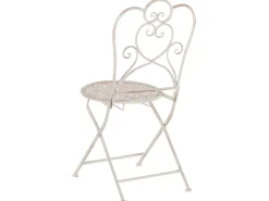Set bistrot Pieghevole TRIESTE Metallo Beige chiaro