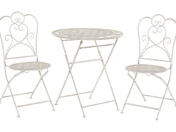 Set bistrot Pieghevole TRIESTE Metallo Beige chiaro