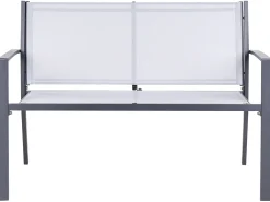 Set da giardino con tavolo 4 posti TAVOLETO Metallo Grigio