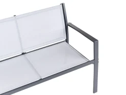 Set da giardino con tavolo 4 posti TAVOLETO Metallo Grigio