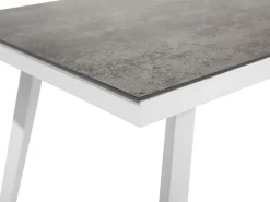 Set da giardino con tavolo 4 posti LATINA Metallo Grigio