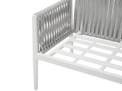 Set da giardino con tavolo 4 posti LATINA Metallo Grigio
