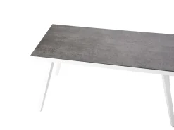 Set da giardino con tavolo 4 posti LATINA Metallo Grigio