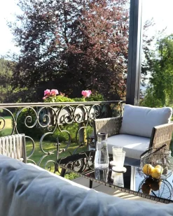 Set da giardino con tavolo 4 posti PREVEZA Rattan sintetico (PE) Grigio