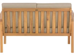 Set da giardino con tavolo 4 posti MANILA Legno di acacia certificato Marrone chiaro