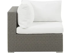 Set da giardino con tavolo 8 posti MAESTRO Modulare Rattan sintetico (PE) Tortora