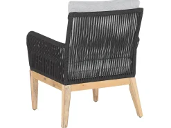 Set da giardino con tavolo 4 posti MERANO Legno d'acacia Grigio