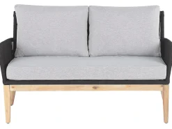 Set da giardino con tavolo 4 posti MERANO Legno d'acacia Grigio