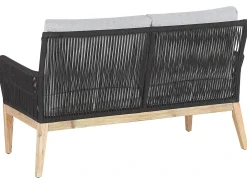Set da giardino con tavolo 4 posti MERANO Legno d'acacia Grigio