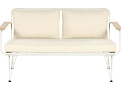 Set da giardino con tavolo 4 posti MONTESILVANO Metallo Beige chiaro
