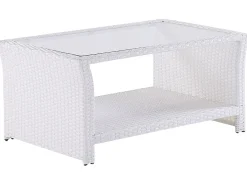 Set da giardino con tavolo 4 posti MARINO Rattan sintetico (PE) Bianco