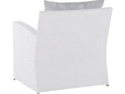 Set da giardino con tavolo 4 posti MARINO Rattan sintetico (PE) Bianco