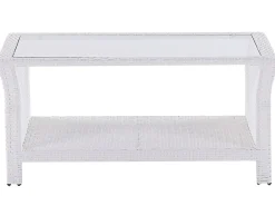Set da giardino con tavolo 4 posti MARINO Rattan sintetico (PE) Bianco