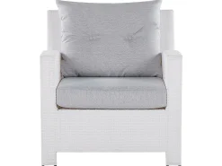 Set da giardino con tavolo 4 posti MARINO Rattan sintetico (PE) Bianco