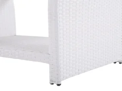 Set da giardino con tavolo 4 posti MARINO Rattan sintetico (PE) Bianco