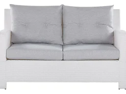 Set da giardino con tavolo 4 posti MARINO Rattan sintetico (PE) Bianco