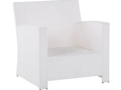 Set da giardino con tavolo 4 posti MARINO Rattan sintetico (PE) Bianco