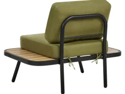 Set da giardino con tavolo 4 posti MINOZZO Legno di acacia certificato Verde oliva