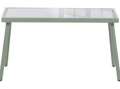 Set da giardino con tavolo 4 posti MOLVENO Metallo Beige/Verde