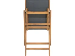 Set da pranzo da giardino con lettini 8 posti CESANA Legno d'acacia Marrone chiaro