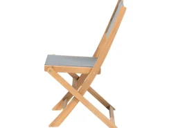 Set da pranzo da giardino con lettini 8 posti CESANA Legno d'acacia Marrone chiaro