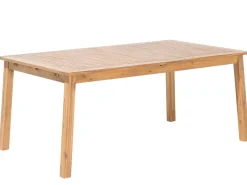 Set da pranzo da giardino con lettini 8 posti CESANA Legno d'acacia Marrone chiaro