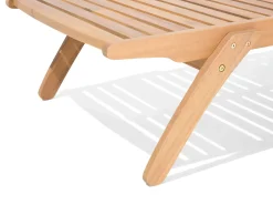 Set da pranzo da giardino con lettini 8 posti CESANA Legno d'acacia Marrone chiaro