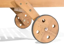 Set da pranzo da giardino con lettini 8 posti CESANA Legno d'acacia Marrone chiaro