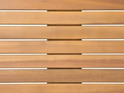 Set da pranzo da giardino con lettini 8 posti CESANA Legno d'acacia Marrone chiaro