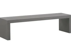 Set da pranzo da giardino con panche 4 posti TARANTO Cemento Grigio