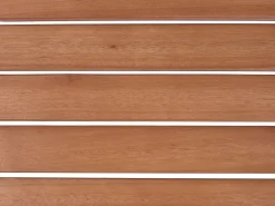 Set da pranzo da giardino con panche 6 posti MONSANO Legno d'eucalipto Marrone